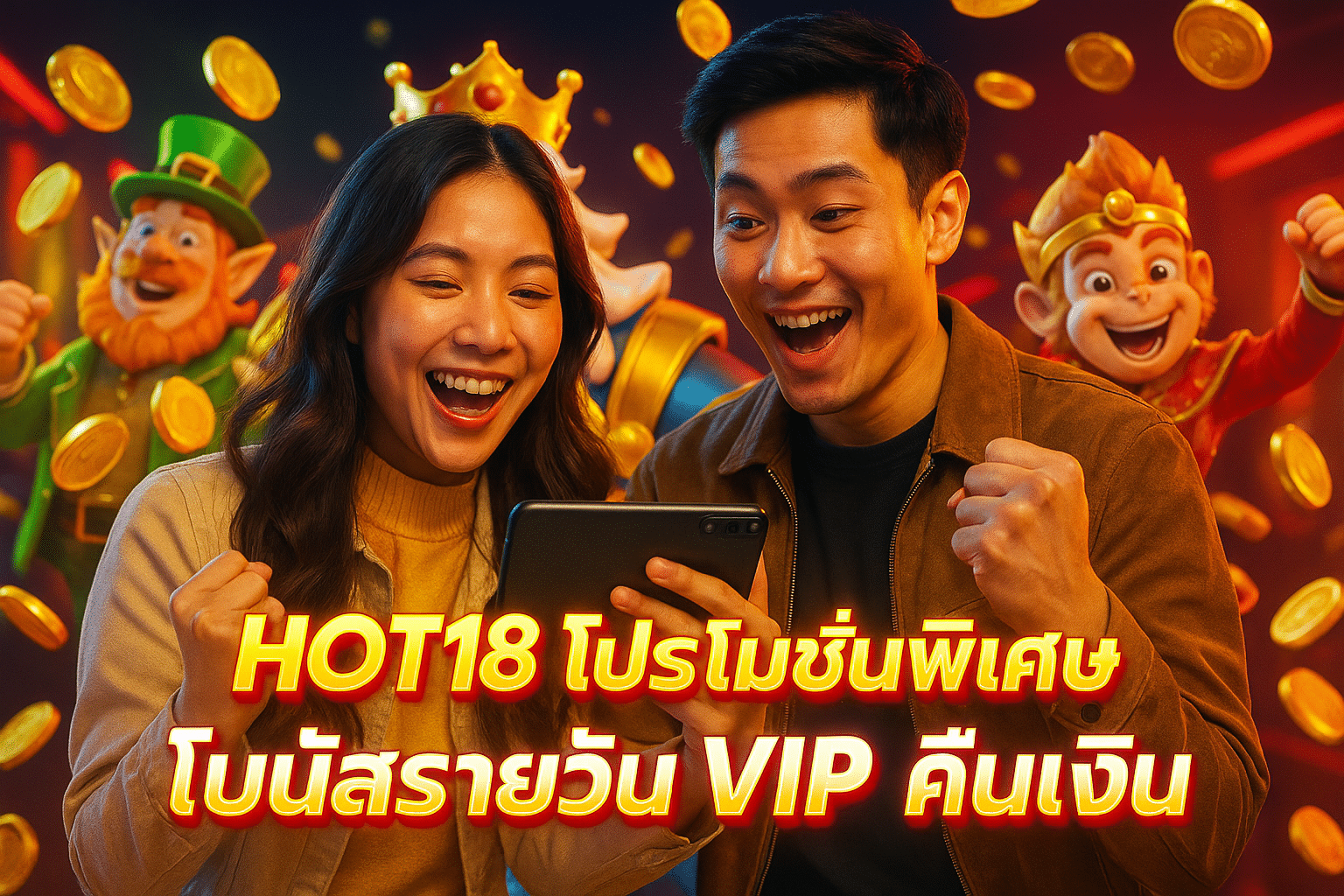 HOT189 โปรโมชั่นพิเศษ โบนัสรายวัน VIP คืนเงิน
