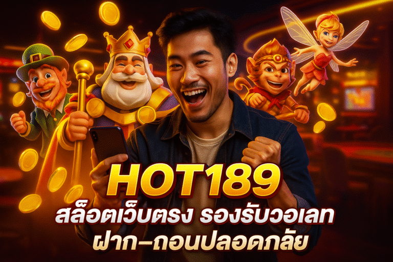 HOT189 สล็อตเว็บตรง รองรับวอเลท ฝาก-ถอนปลอดภัย