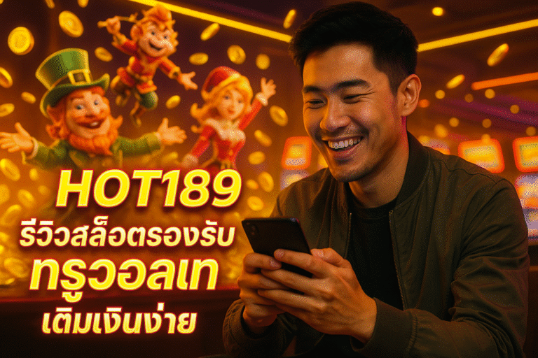 HOT189 รีวิวสล็อตรองรับทรูวอเลท เติมเงินง่าย
