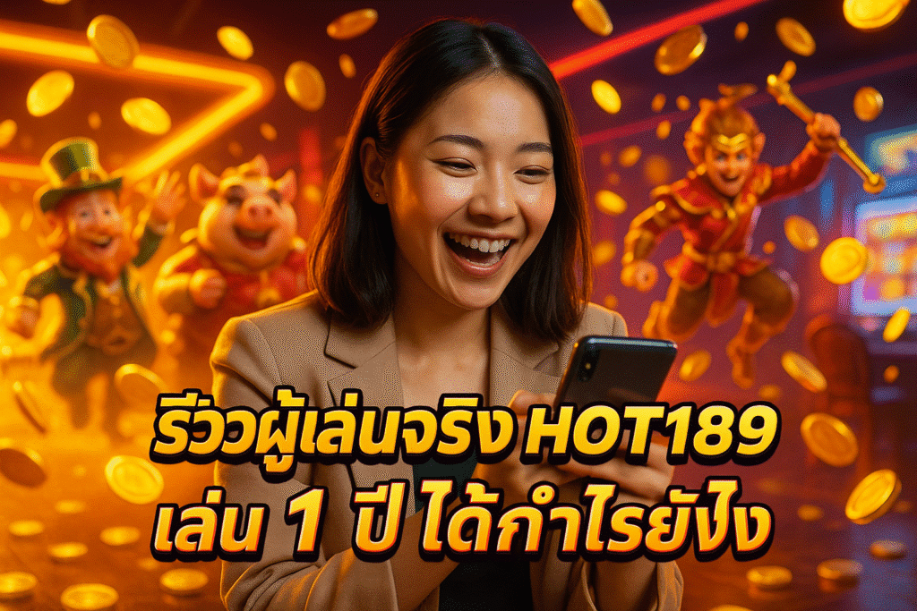 รีวิวผู้เล่นจริง HOT189 เล่น 1 ปี ได้กำไรยังไง