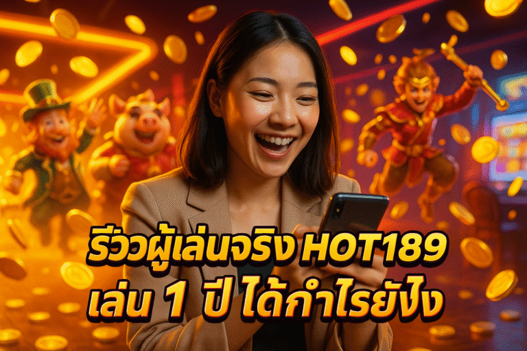 รีวิวผู้เล่นจริง HOT189 เล่น 1 ปี ได้กำไรยังไง